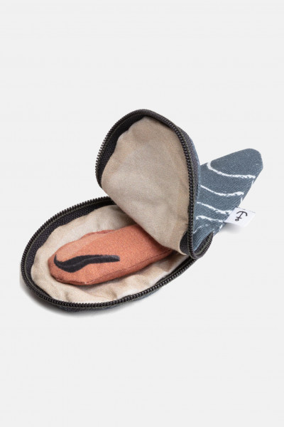 Don Fisher Tasche Muschel Blau Grau Mini Geldbörse