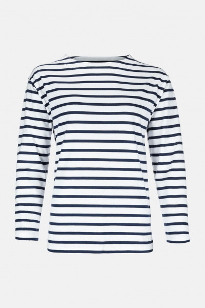 Streifenshirt Langarm Blau für Damen von modAS