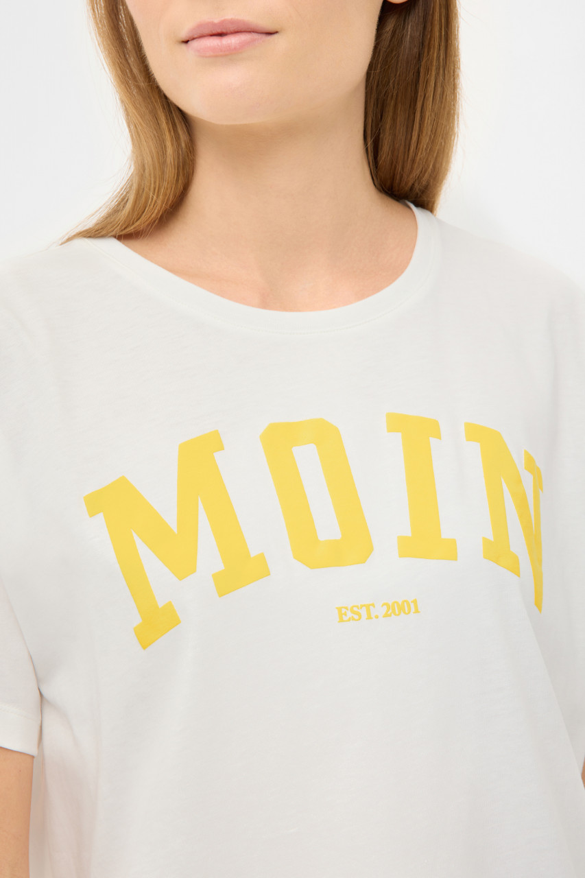 Derbe T-Shirt Moin Damen Gelb GOTS Organic