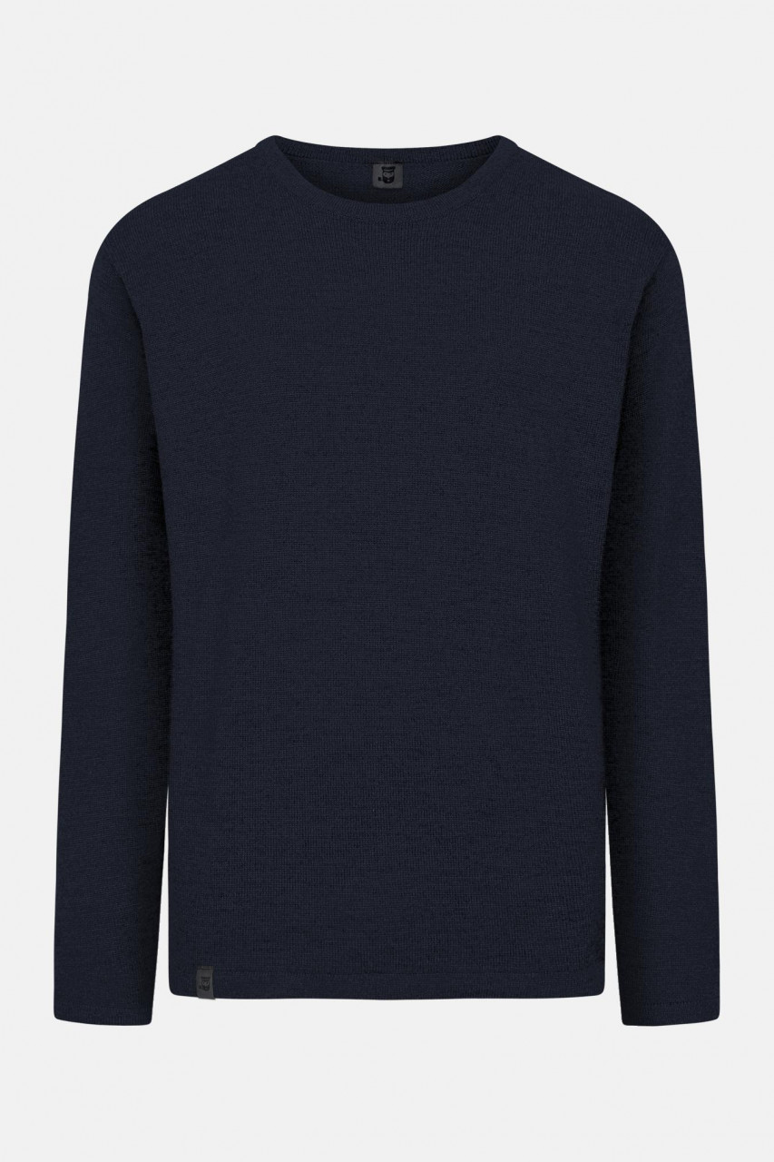 Hanseheld Herren Strickpullover Merino Marine Blau