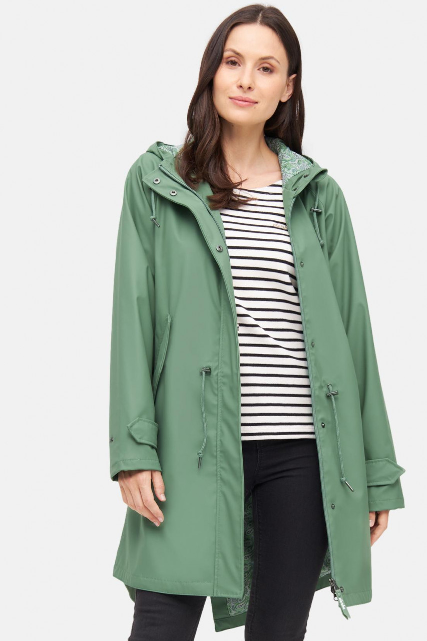 Derbe Regenjacke Friese Traveby Paisley Damen Grün