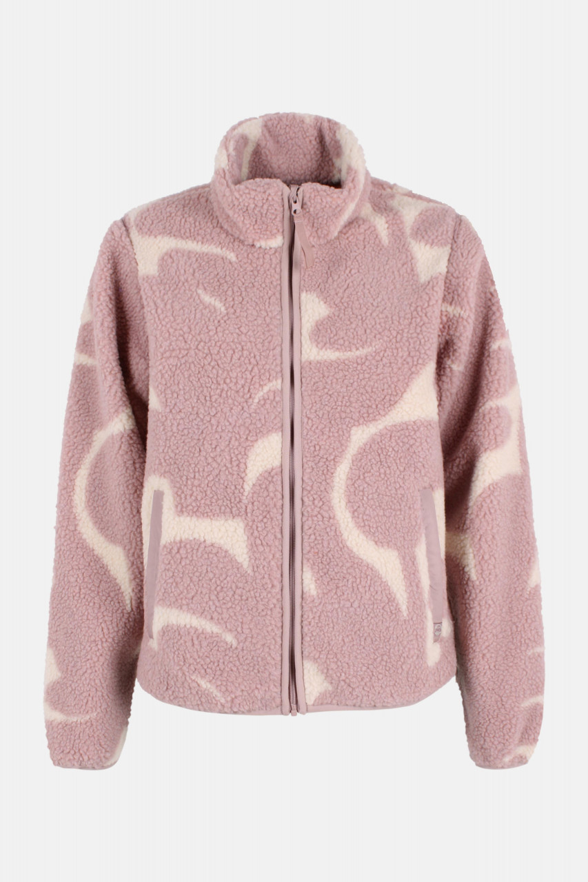 Danefae Danelabrador Fleecejacke Rosa Beige Abstrakt Floral