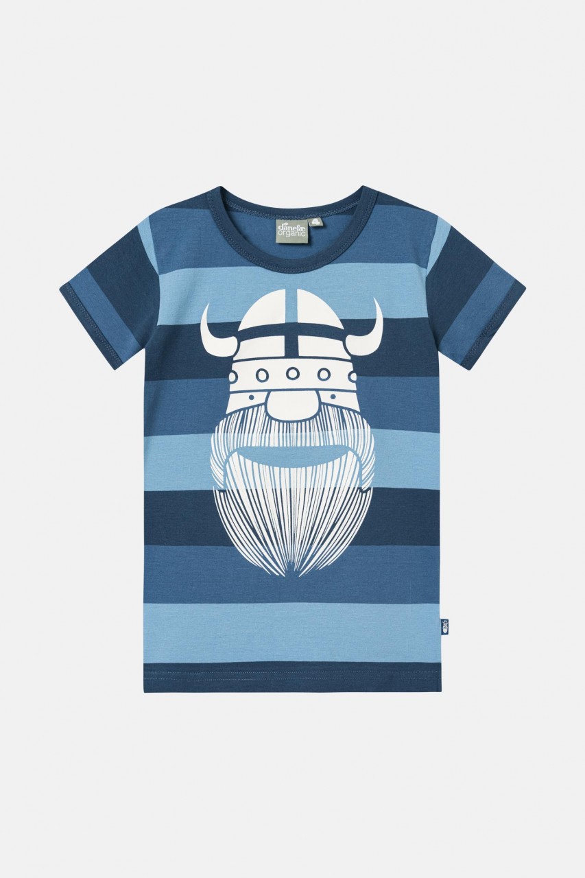 Danefae Wikinger Kinder T-Shirt Erik Blau Organic Chieves Tee