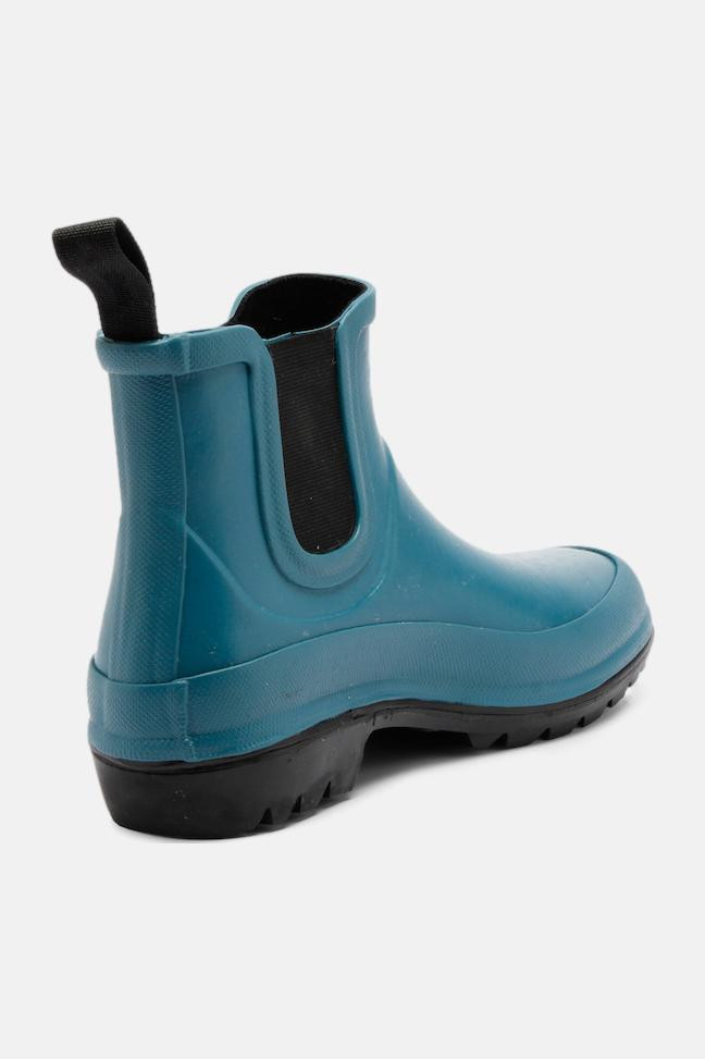 Grand Step Shoes Vickie Damen Gummistiefel Petrol Chelsea