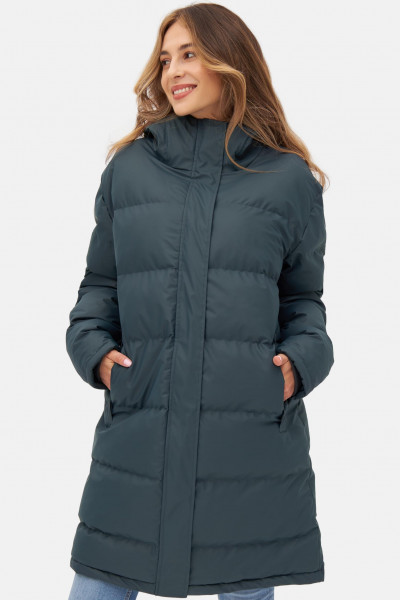 Derbe Puffholm Damen Wintermantel Navy Dunkelblau Steppmantel Derbe Puffholm Damen Wintermantel Navy Dunkelblau Steppmantel