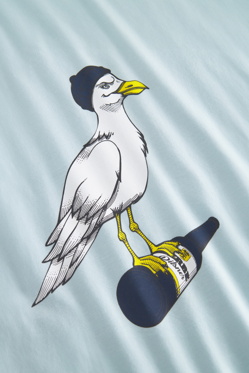 Derbe T-Shirt Sturmmöwe Herren Hellblau