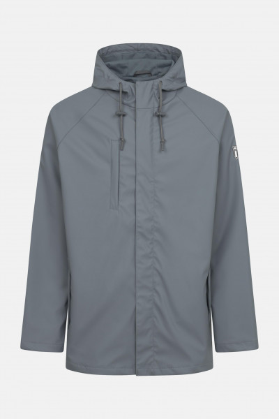 Derbe Regenjacke Passby Plain Herren Grau