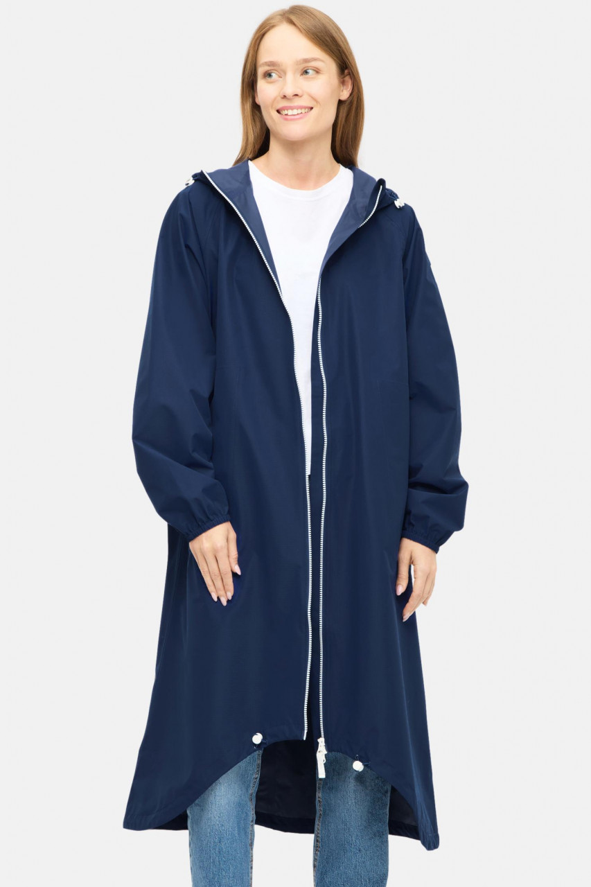 Derbe Regenjacke Damen Kapby Blau