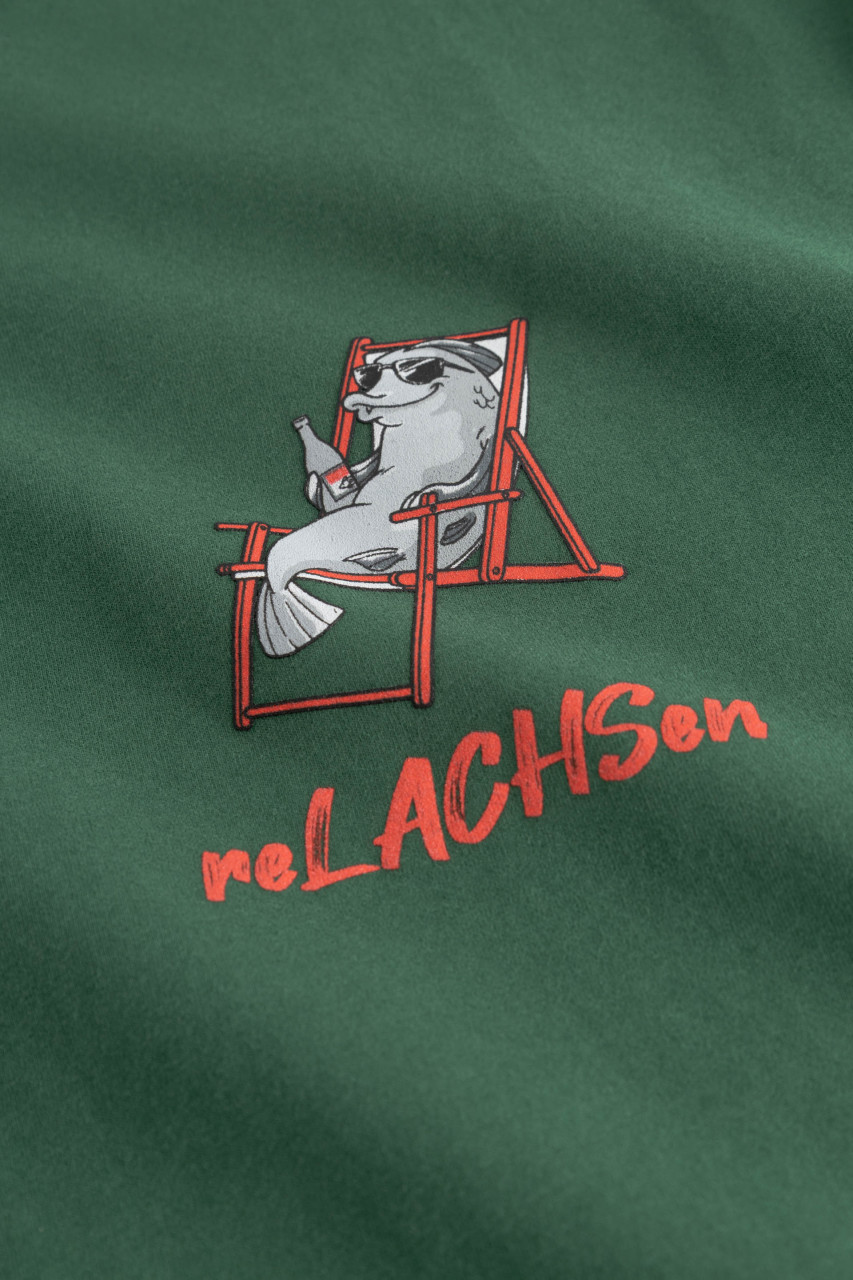 Derbe T-Shirt ReLACHSen Herren Grün GOTS Organic