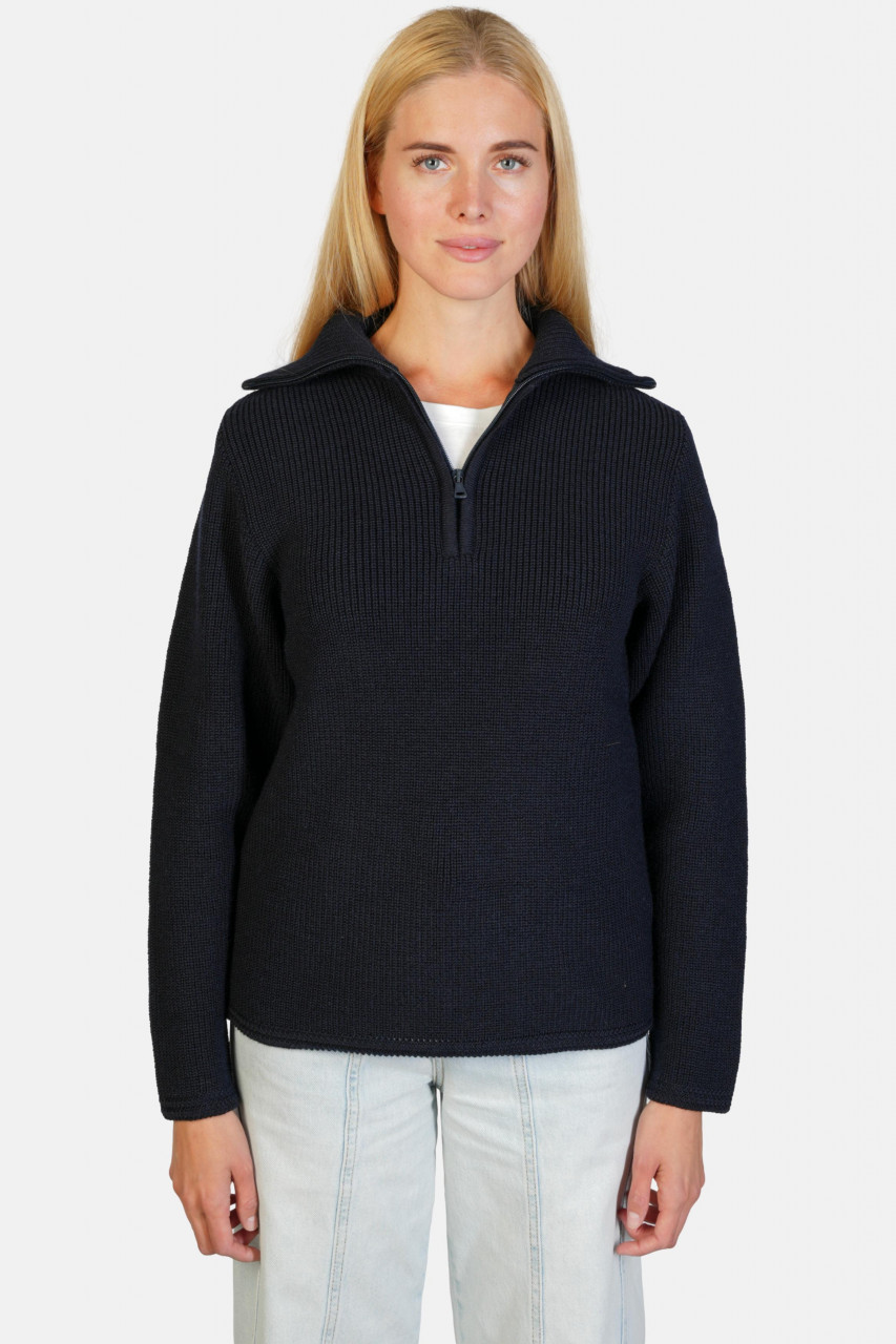 Troyer Damen Wolle Blau