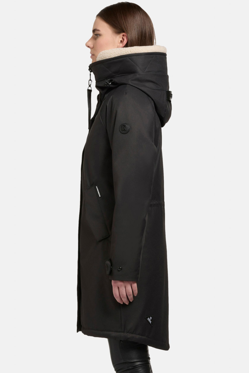 Khujo Semie 2 Damen Winterjacke Grau Parka Teddy