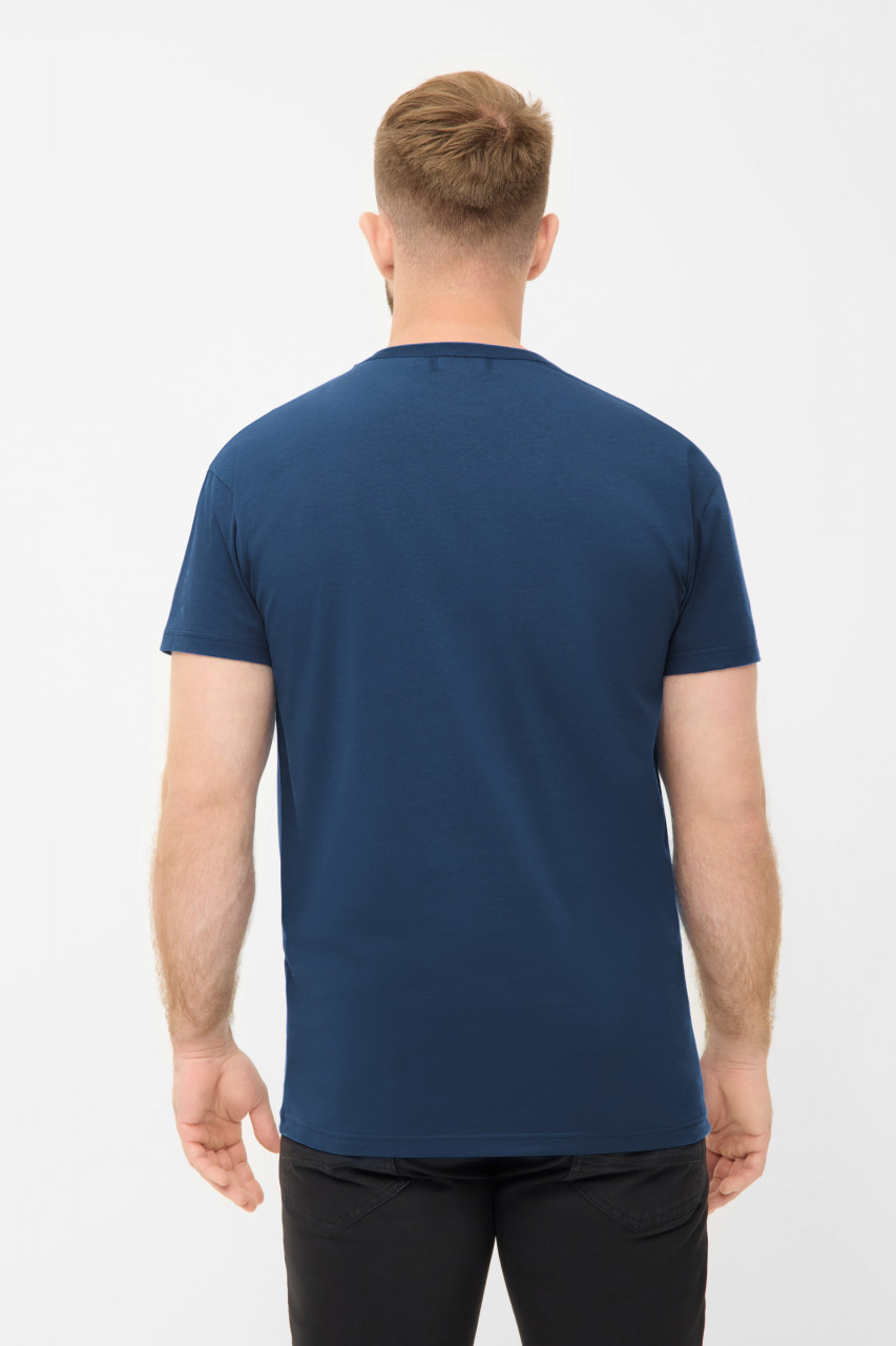 Derbe T-Shirt Abbymöwen Herren Blau GOTS Organic