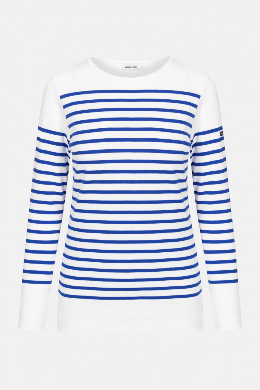 Streifenshirt Amiral Weiß Sternblau Gestreift für Damen von Armor Lux