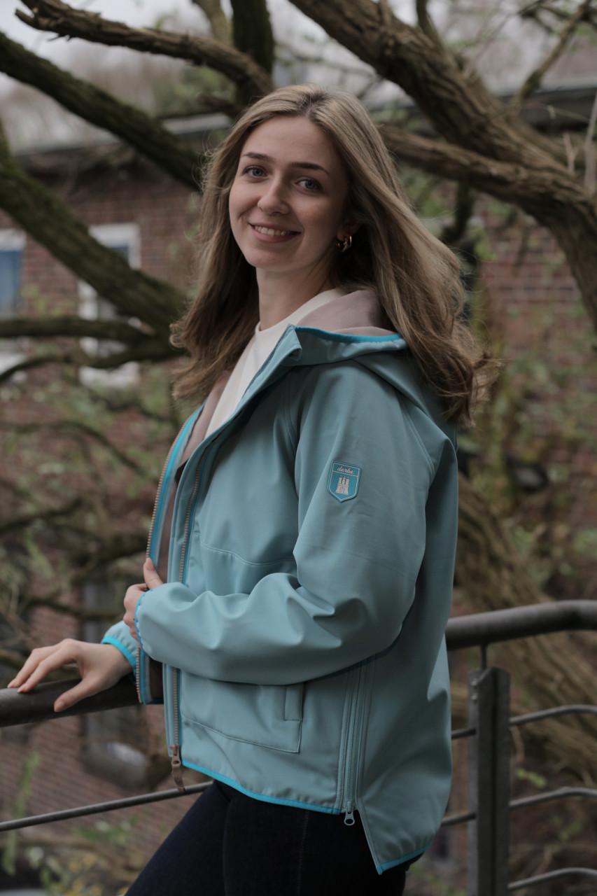 Derbe Softshelljacke Kurz Peutby Damen Türkis Hellblau