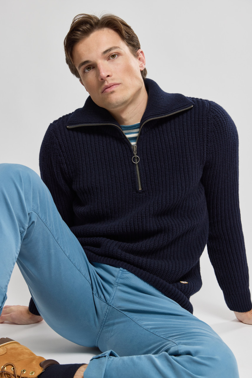 Armor Lux Herren Troyer Dunkelblau Pullover Heritage