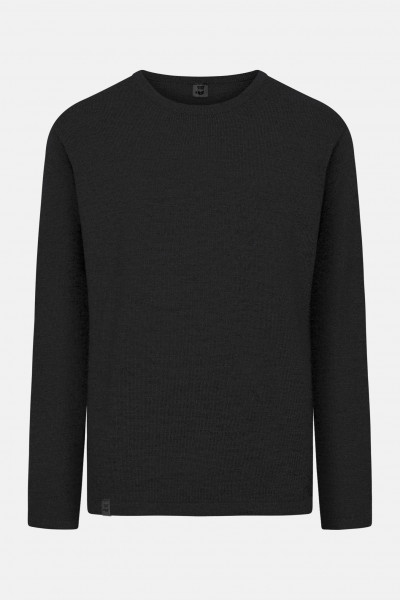 Hanseheld Herren Strickpullover Merino Schwarz