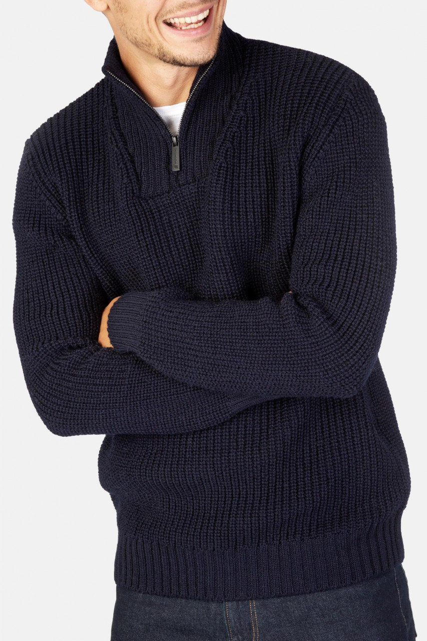 IrelandsEye Troyer Reefer Dunkelblau Herren Pullover Navy Marine