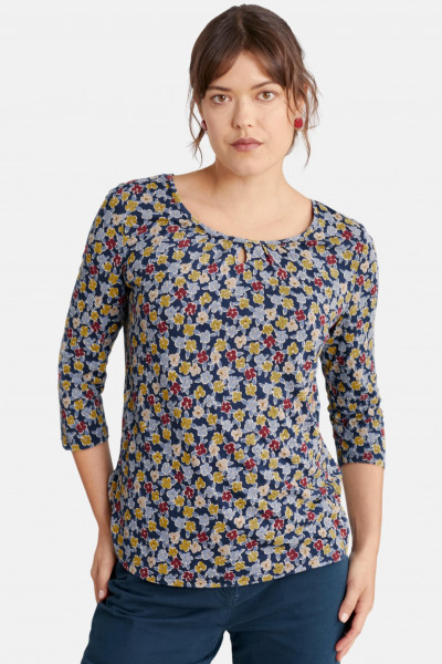 Seasalt Cornwall Appletree Top Damen Shirt Flower Painting Mix Blumen