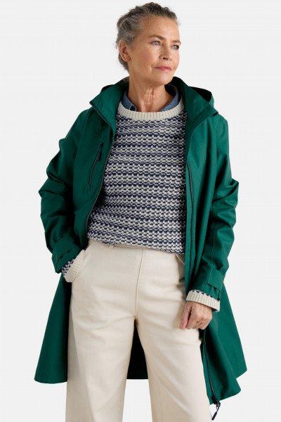 Seasalt Cornwall Regenjacke Coverack Damen Grün Baumwolle