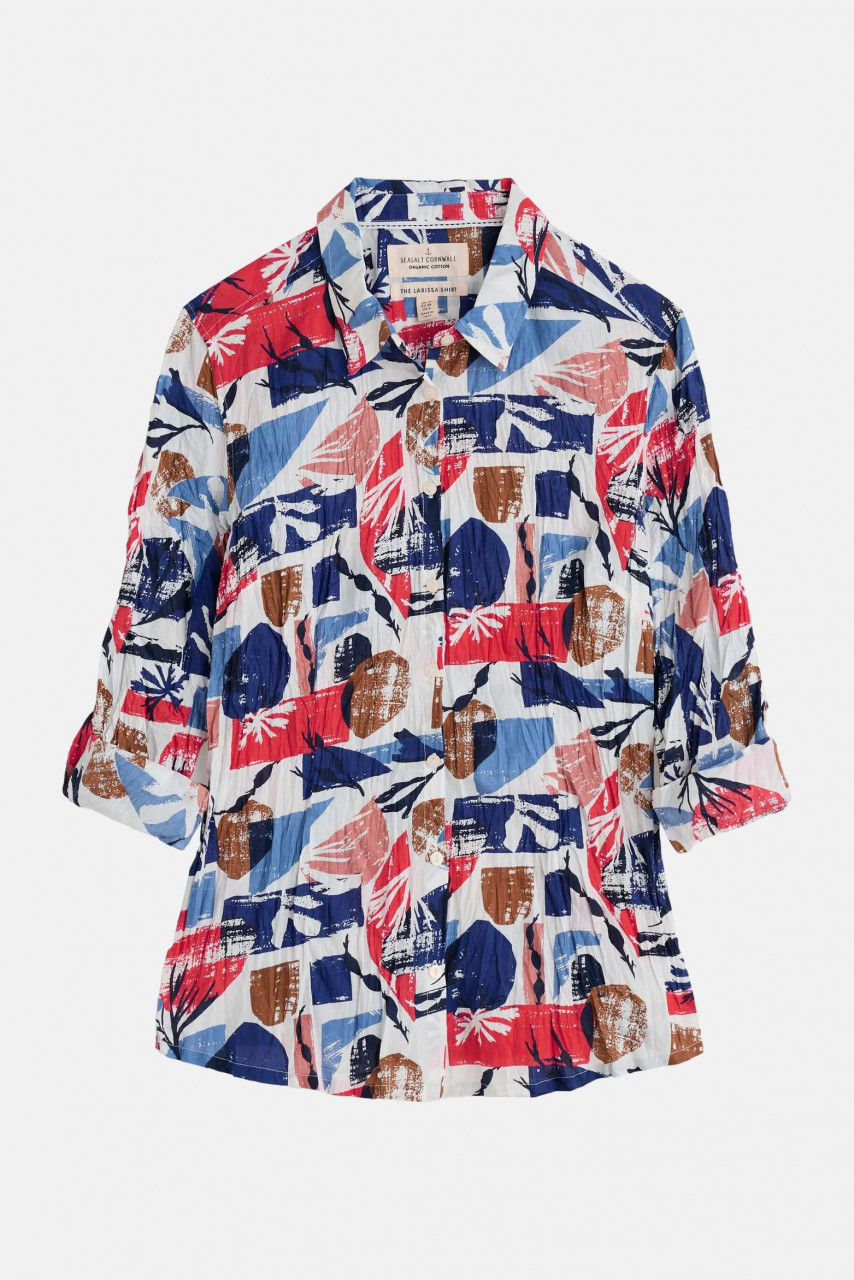 Seasalt Bluse Larissa Damen Blau Rot Marine Maritim