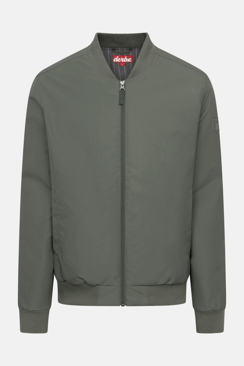 Derbe Übergangsjacke Blousholm Pinstripe Herren Oliv Grün