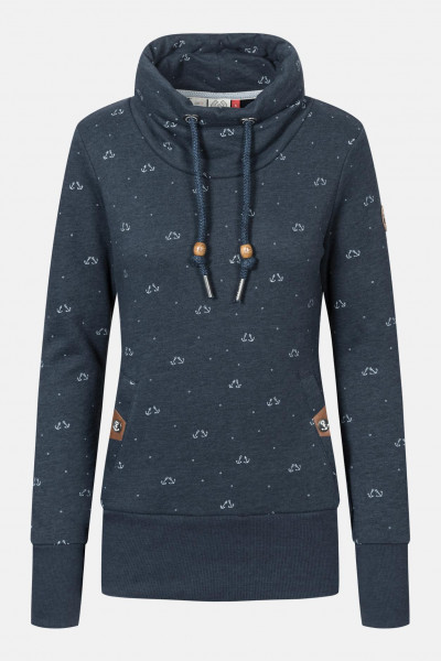 Ragwear Rylie Marina Damen Pullover Navy Dunkelblau Anker