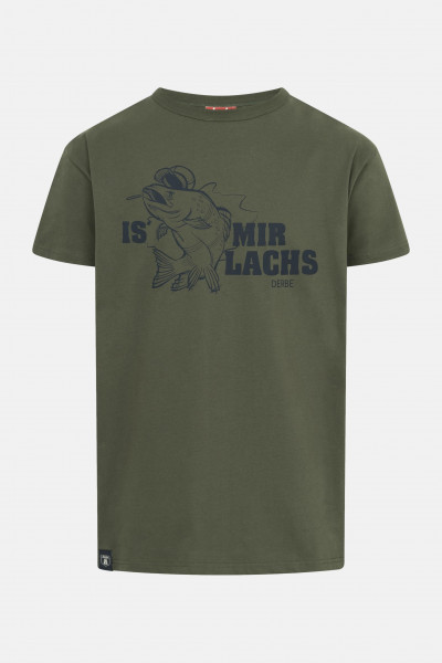 Derbe T-Shirt Is mir Lachs Herren Oliv Grün