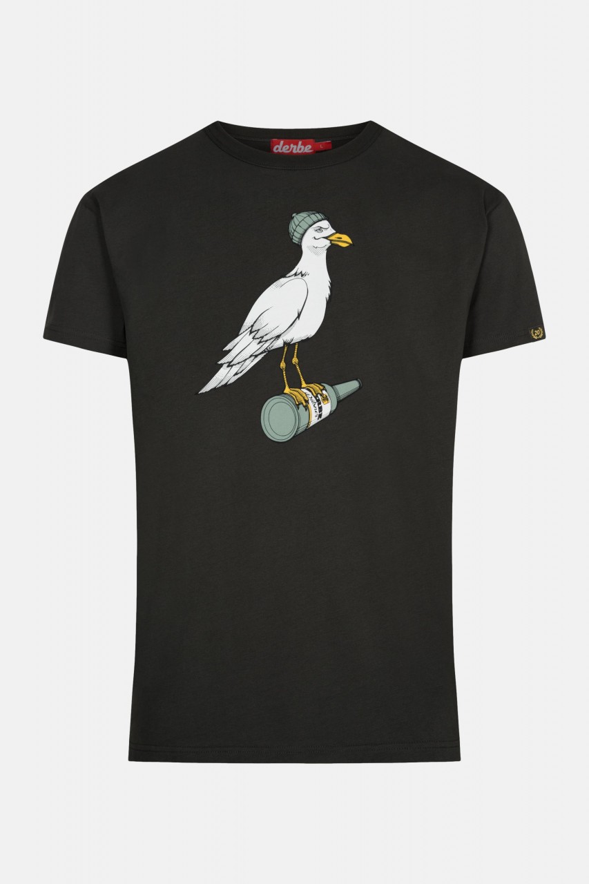 Derbe Sturmmöwe Herren T-Shirt Phantom Schwarz