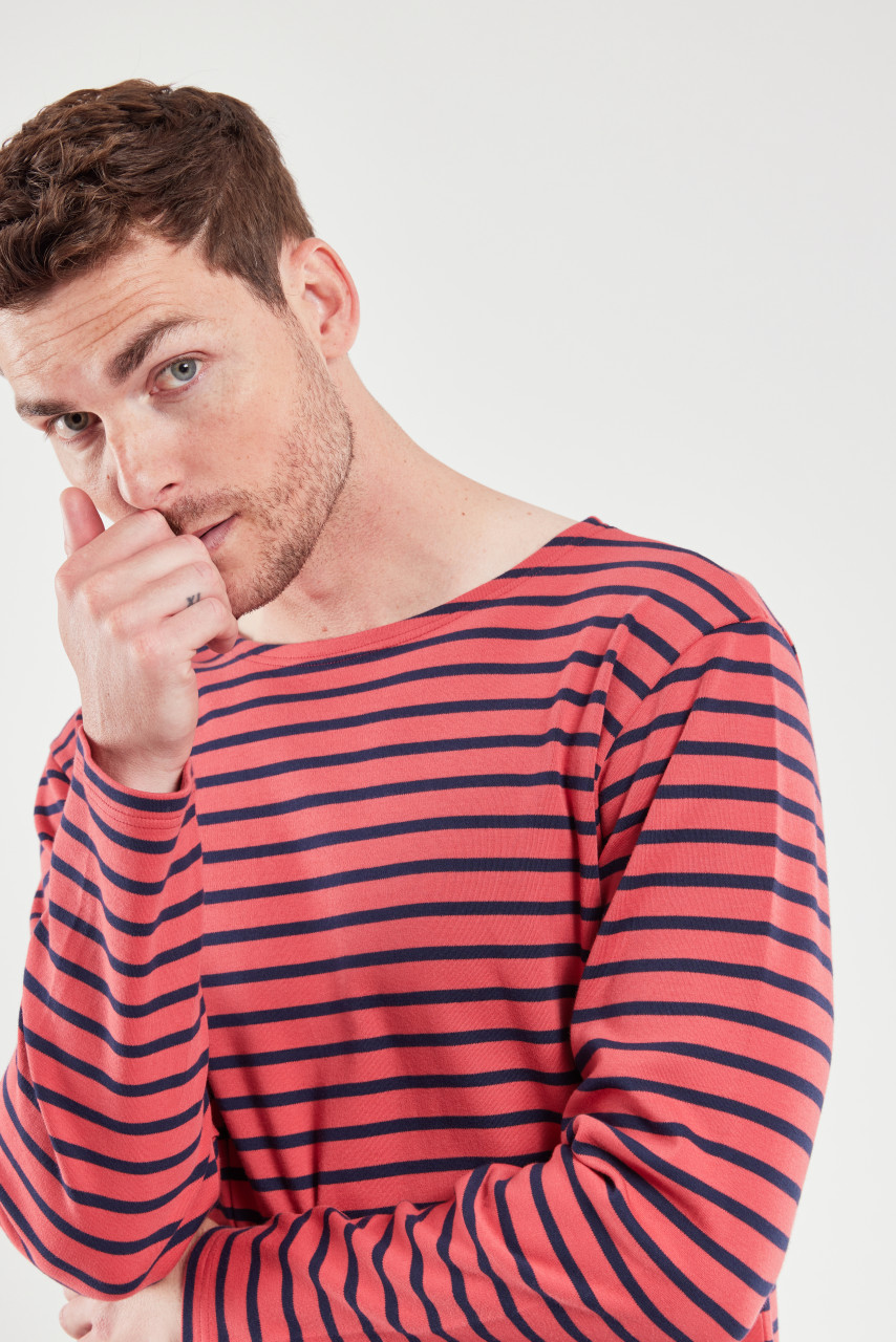 Armor Lux Streifenshirt Rot Blau Gestreift Herren Mariniere