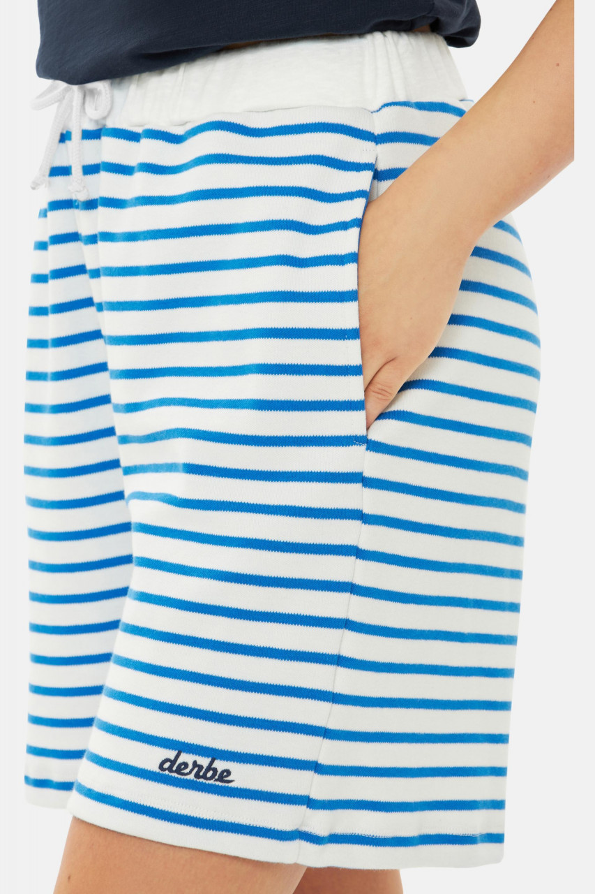 Derbe Shorts Interstriped Damen Blau