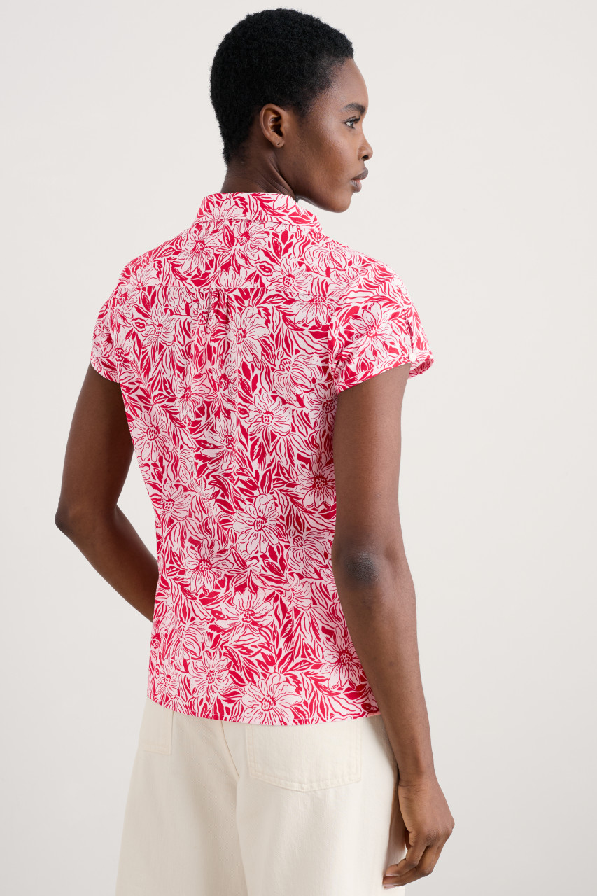 Seasalt Cornwall Rushmaker Bluse Rot Pink Blumen