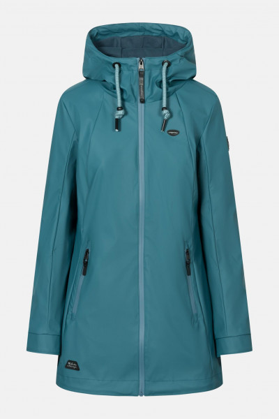 Ragwear Zuzka Rainy Damen Regenjacke Deep Ocean Petrol