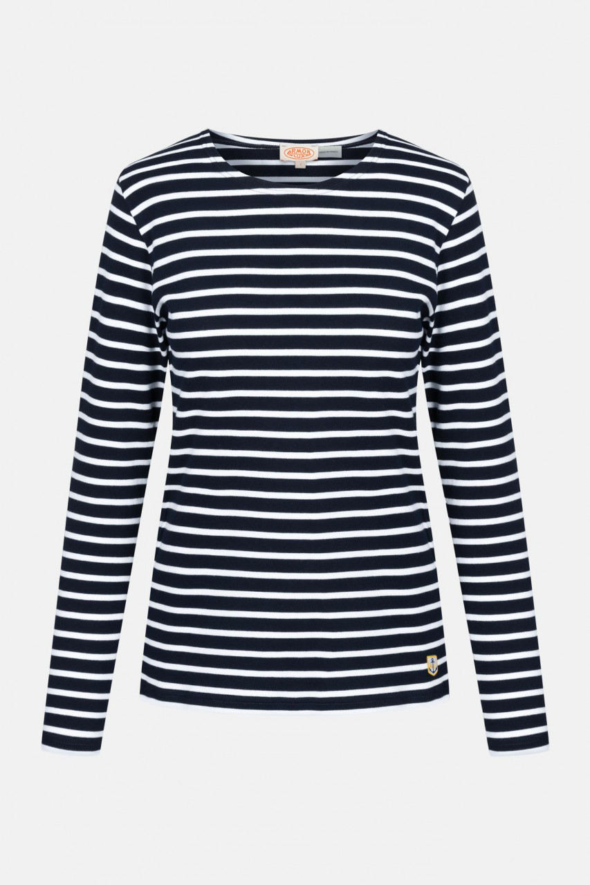 Streifenshirt Lesconil Marine Weiß Gestreift für Damen von Armor Lux