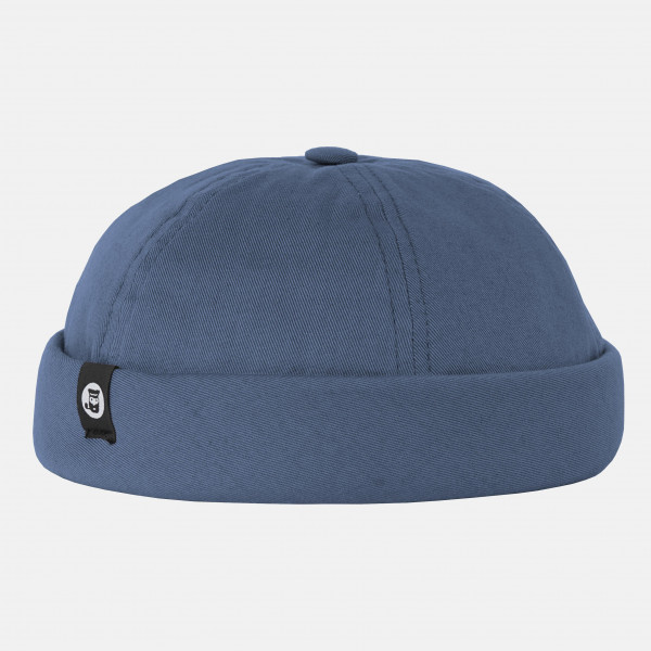 Hanseheld Docker Cap Baumwolle Jeans Blau Kurz Flach Fischermütze