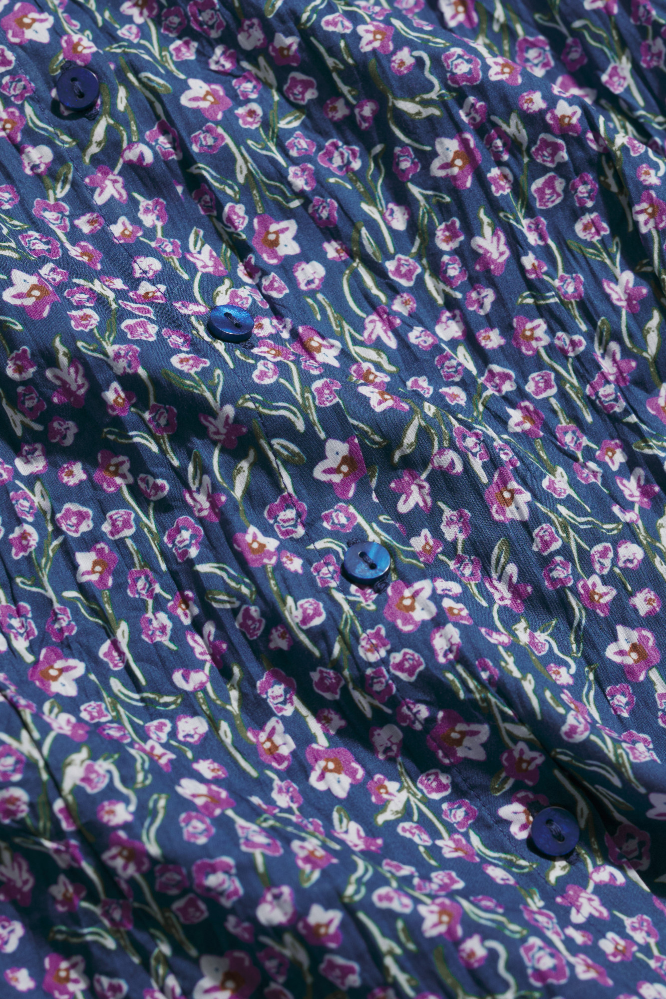 Seasalt Bluse Larissa Damen Blau Lila Blumen Flower