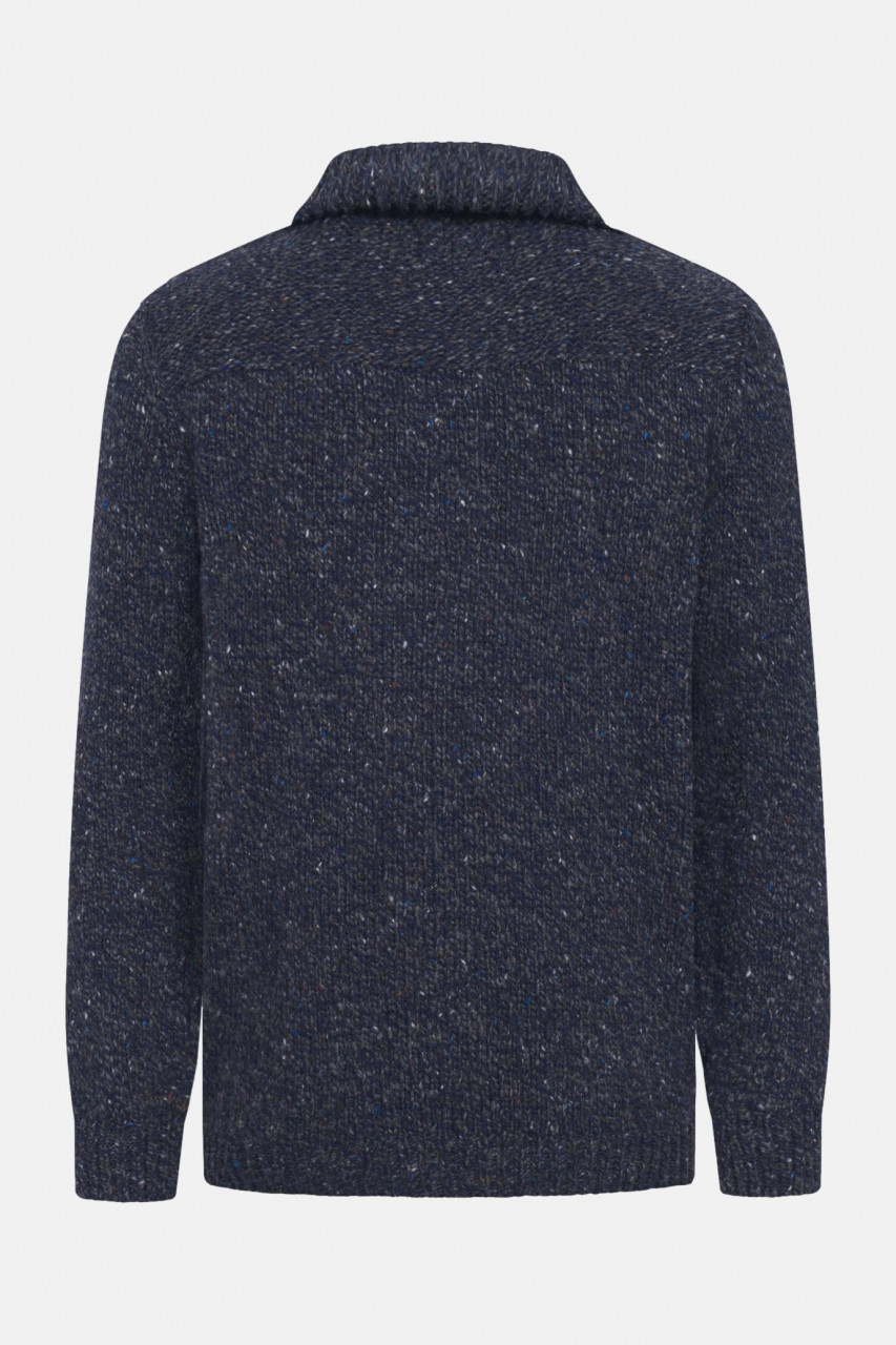 Fisherman out of Ireland Troyer Herren Pullover Blau Donegal