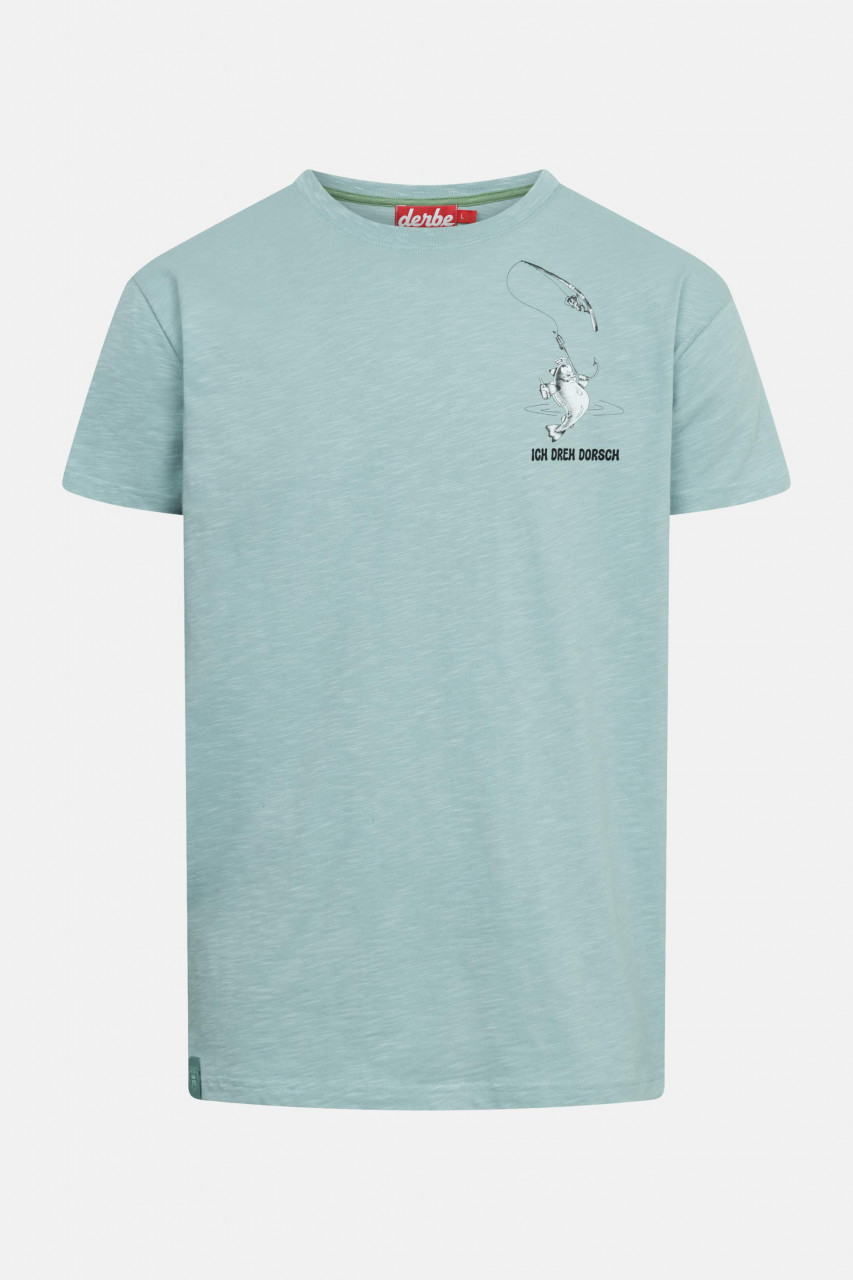 Derbe T-Shirt Dorsch Herren Hellblau Türkis