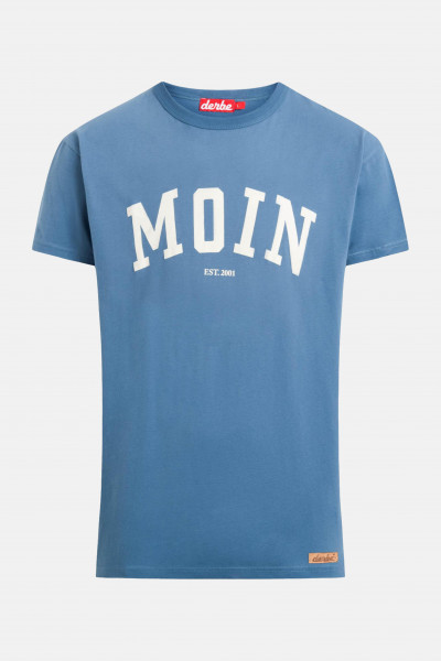 Derbe Moin Herren T-Shirt Bijou Blue Blau Derbe Moin Herren T-Shirt Bijou Blue Blau