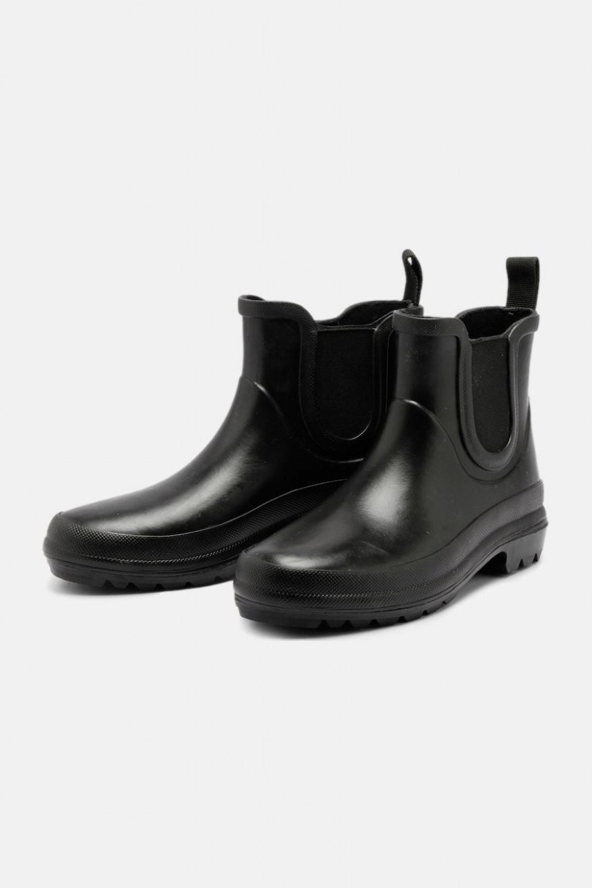Grand Step Shoes Vickie Damen Gummistiefel Schwarz Chelsea