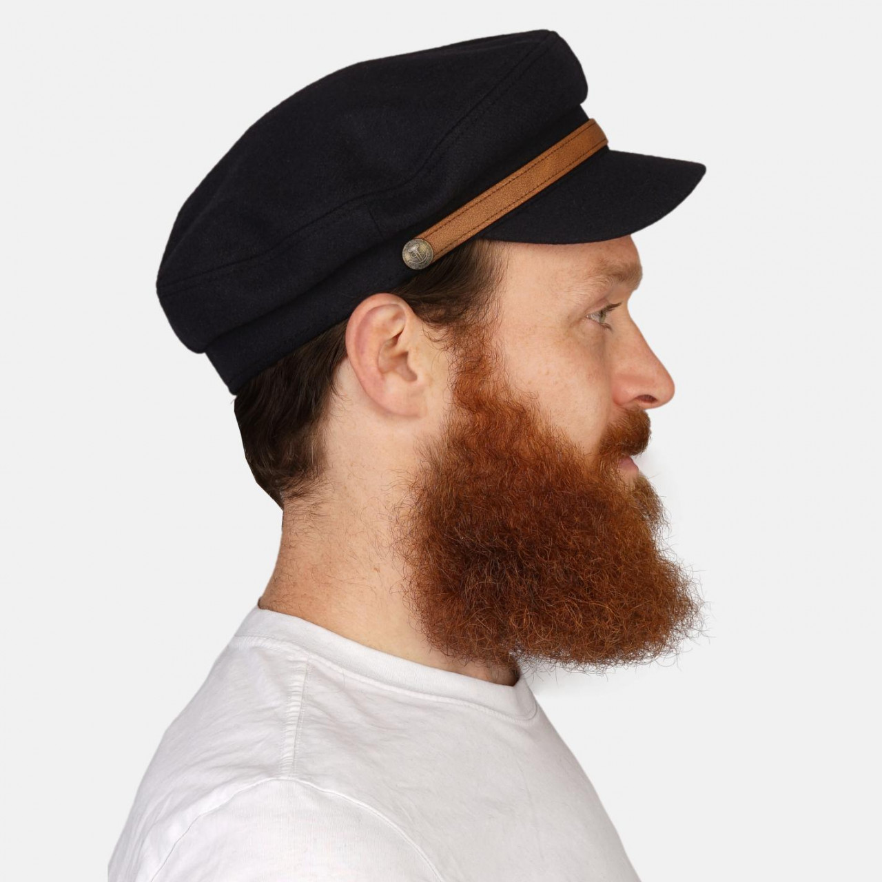 Hanseheld Elbsegler Wolle Marine-Blau Band