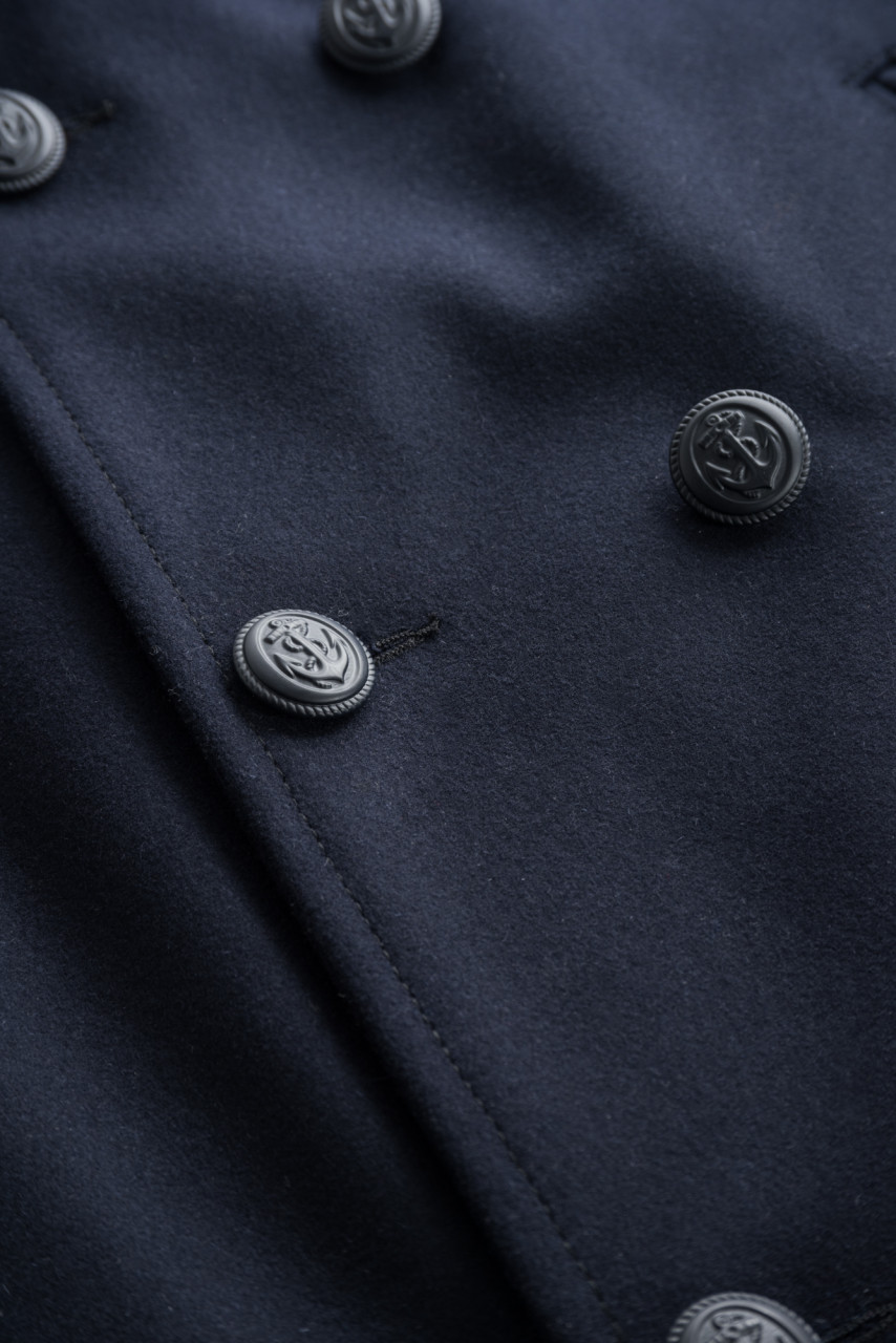 Detailbild von einem Caban Marine-Blau Cap Sizun der Marke Armor Lux