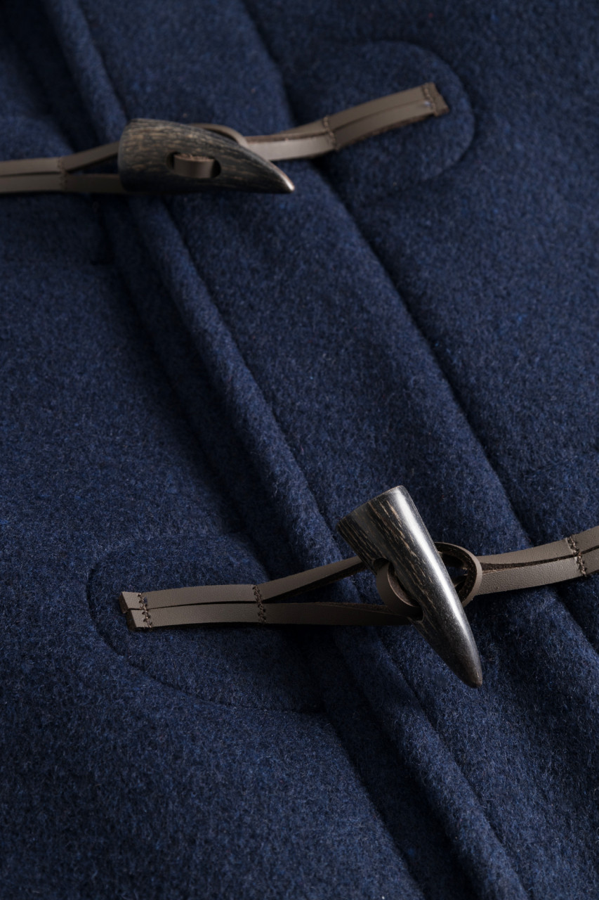 London Tradition Damen Dufflecoat Emily Navy Blau Wollmantel