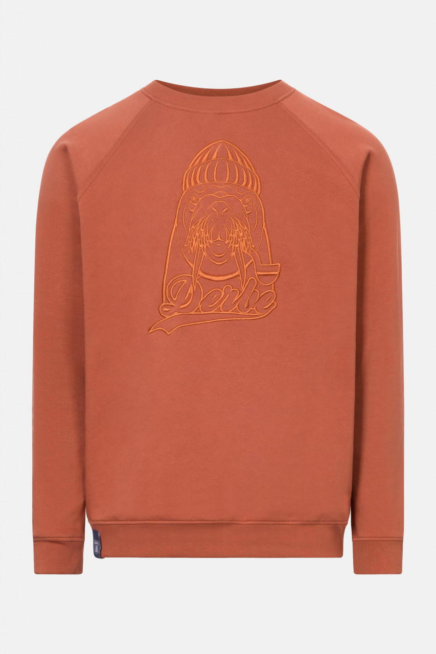 Derbe Walross Herren Pullover Orange