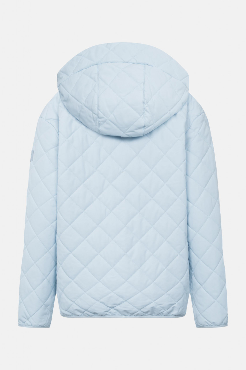 Derbe Übergangsjacke Quiltby Short Damen Hellblau Steppjacke