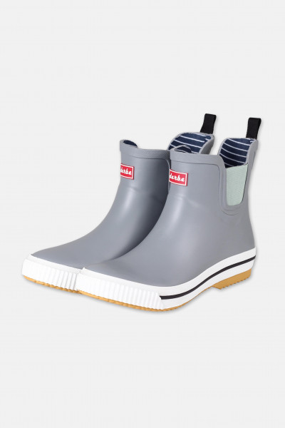 Derbe Wattpuuschen Eco Paloma Damen Gummistiefel Halbstiefel Hellgrau