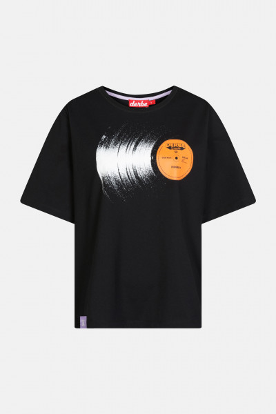 Derbe Platte Damen T-Shirt Oversize Black Schwarz Derbe Platte Damen T-Shirt Oversize Black Schwarz