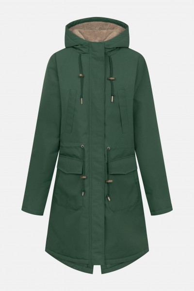 Derbe Winterjacke Friese Festholm Damen Grün Parka