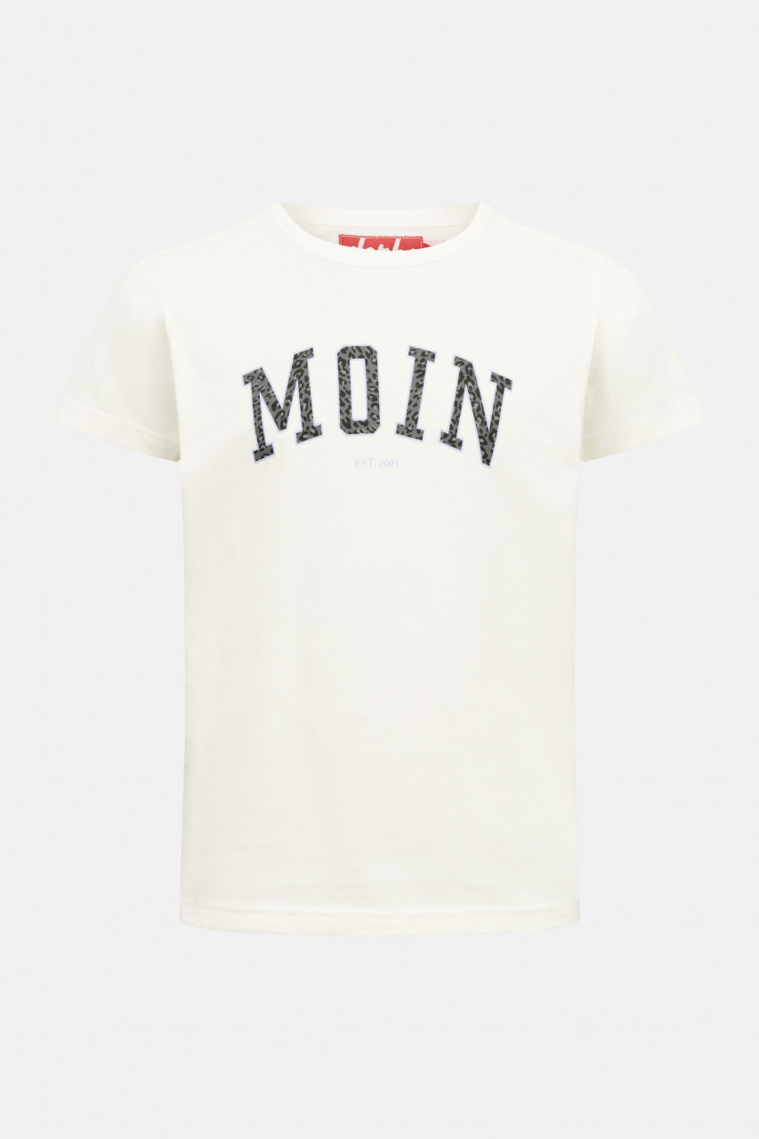Derbe Kinder T-Shirt Moin Leo Weiß