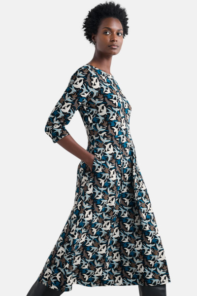 Seasalt Kleid Wild Bouquet Damen Blau Vogel Onyx
