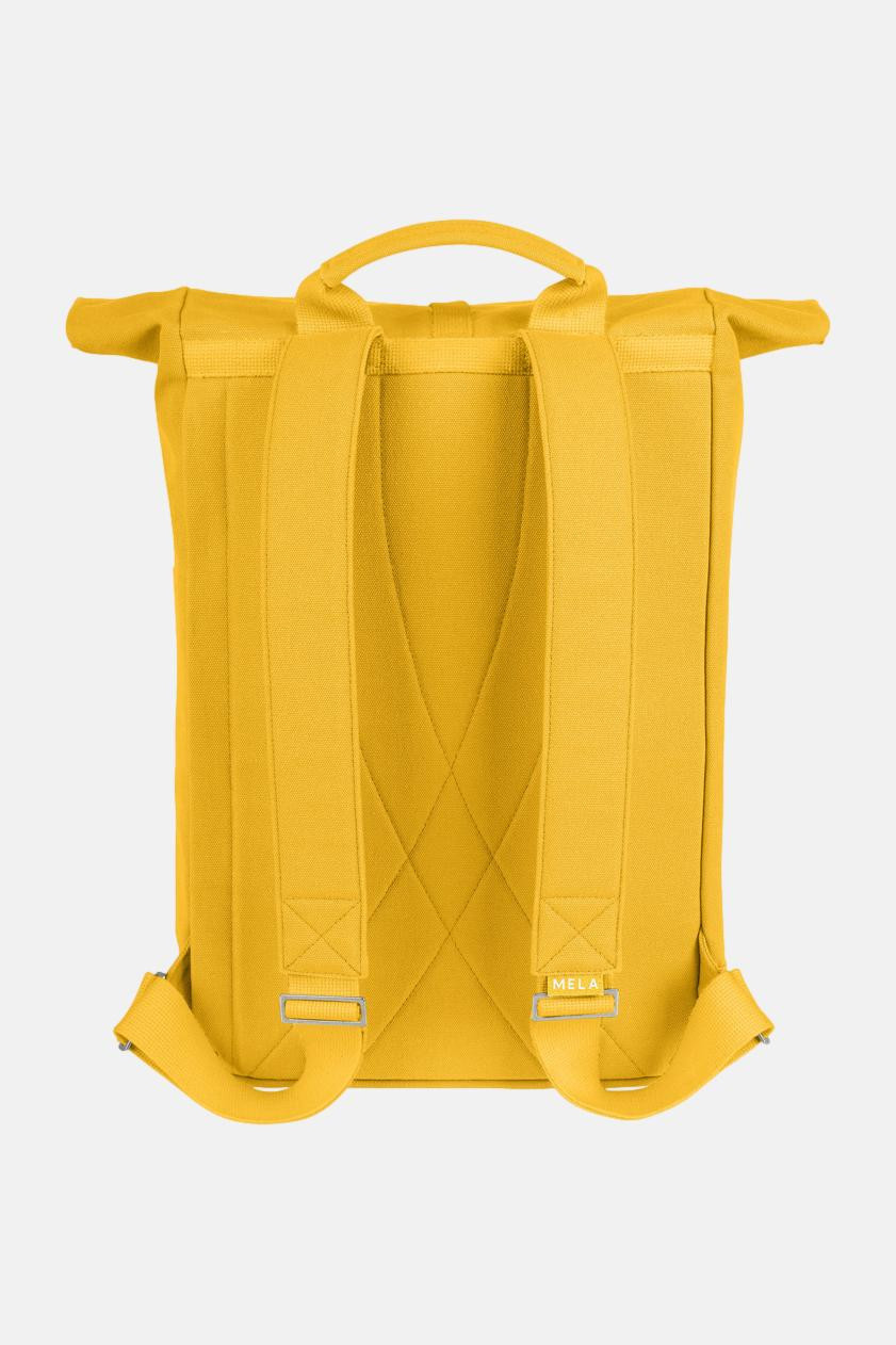 Rucksack Gelb der Marke MELA - Rückseite